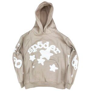 Sp5der Beluga Hoodie Sweatshirt Sand | Spider Worldwide
